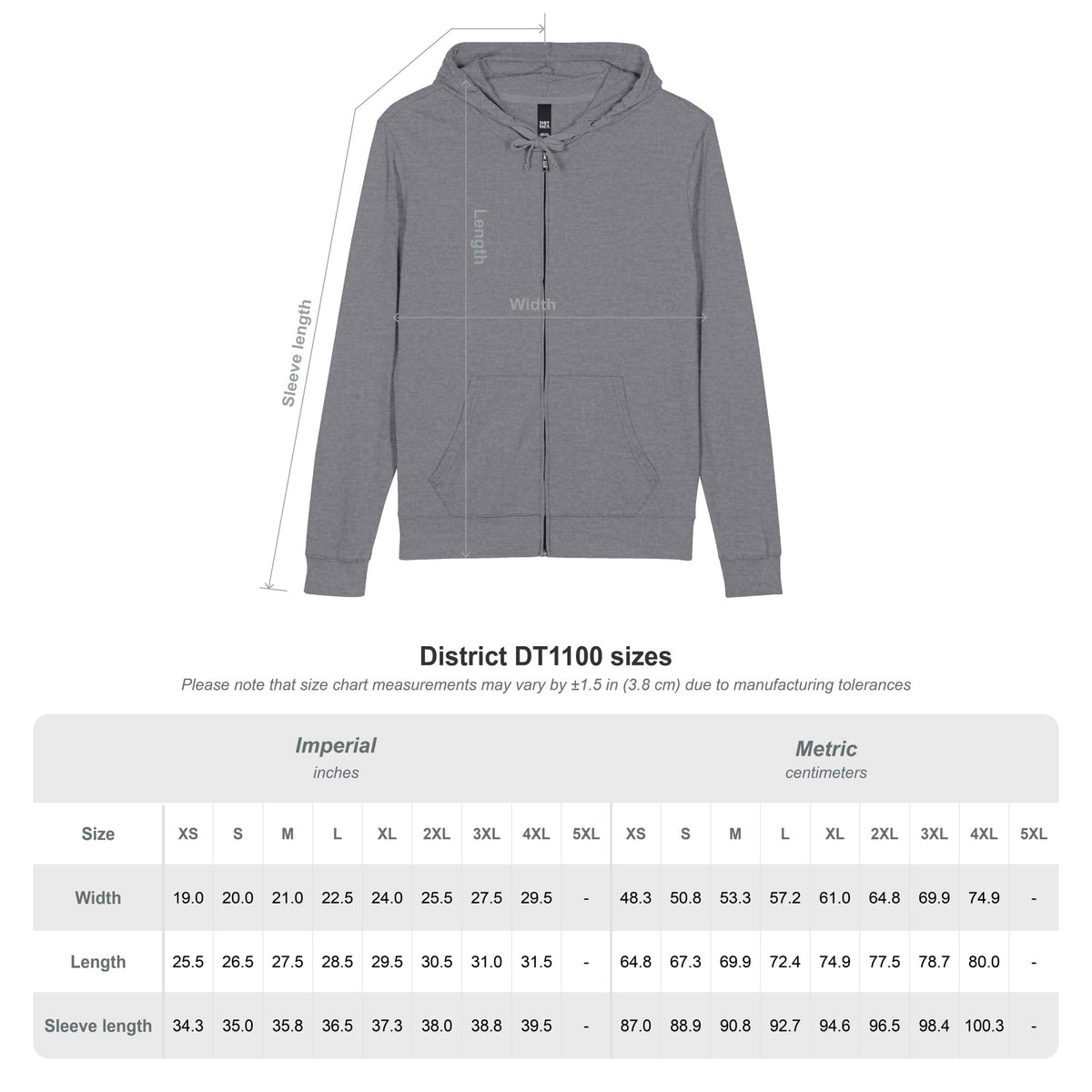 Z District® Unisex Jersey Full-Zip Hoodie